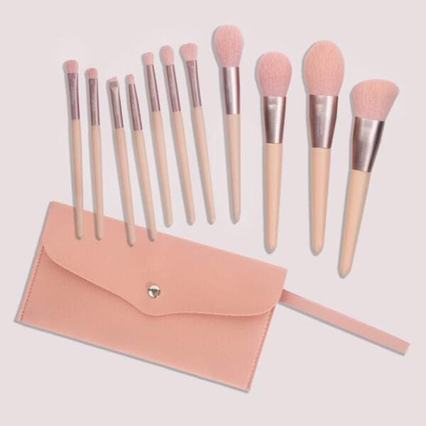 SafeHaven Rose Pink Makeup Brush Set