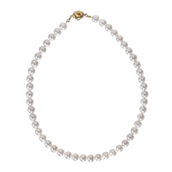 Natural Freshwater Pearl Necklace for Women Gold Plated - Image 2