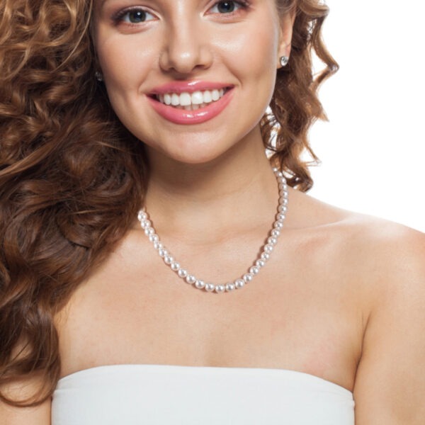 Natural Freshwater Pearl Necklace for Women Gold Plated - Image 4