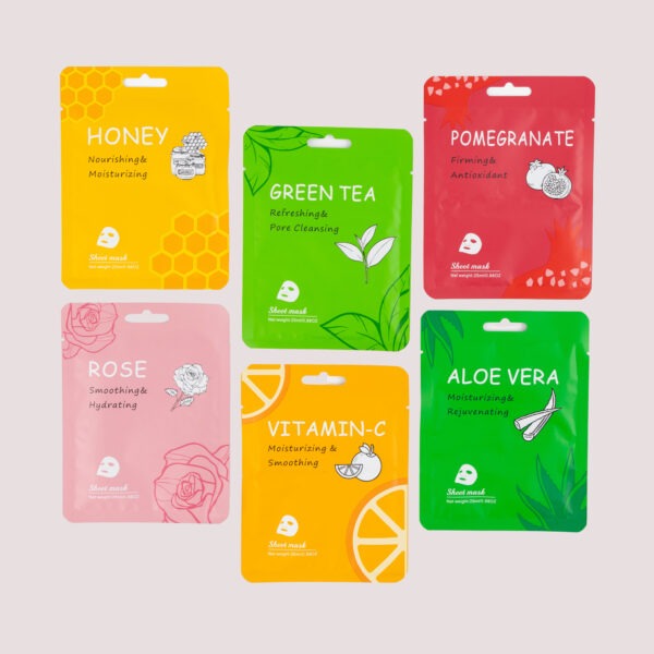 6 in 1 pack Korean SkinCare Moisturizing Sheet Facial Mask
