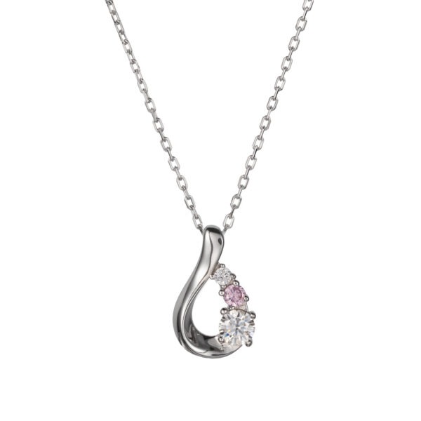 14K Silver Plated Moissanite Diamond Necklace